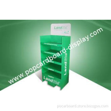 Green Cardboard Display Stands Cardboard Floor Display for